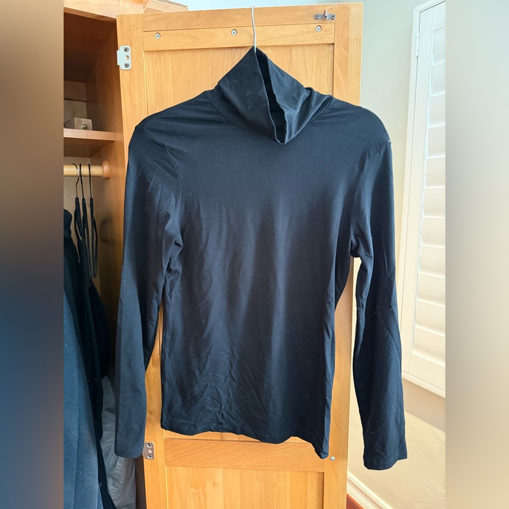 Sold Out NYC Black Turtleneck Long Sleeve Top